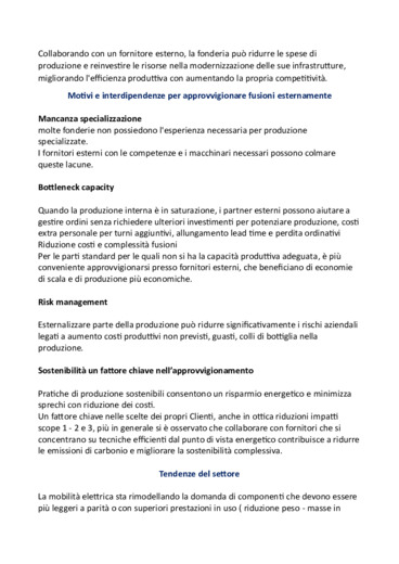 Fonderie e mobilit elettrica: opportunit e vantaggi approvvigionamento fusioni attraverso partnership esterne.