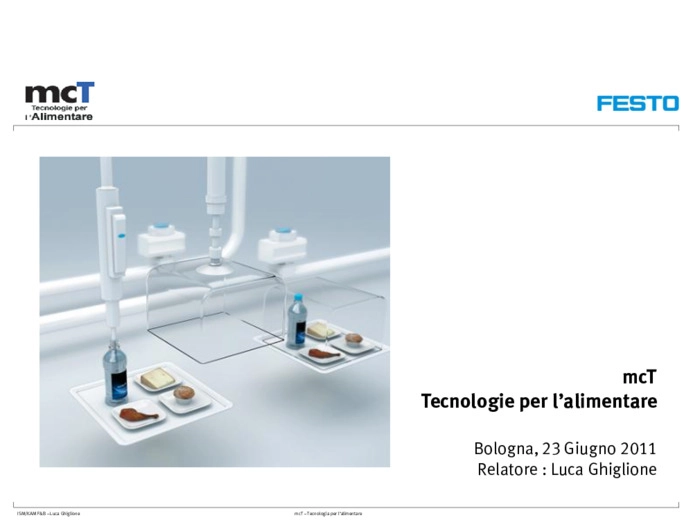 La sicurezza nel processo industriale di produzione di alimenti e