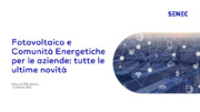 Agrivoltaico, Autoproduzione di energia, Comunità energetica rinnovabile, Finanziamenti per l