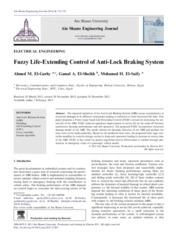 Fuzzy Life-Extending control of anti-lock braking system