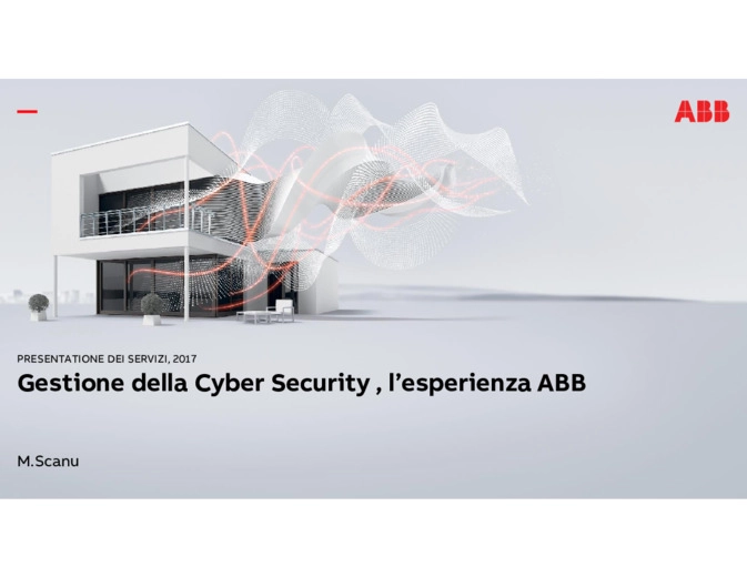 Gestione della Cyber Security, l'esperienza ABB