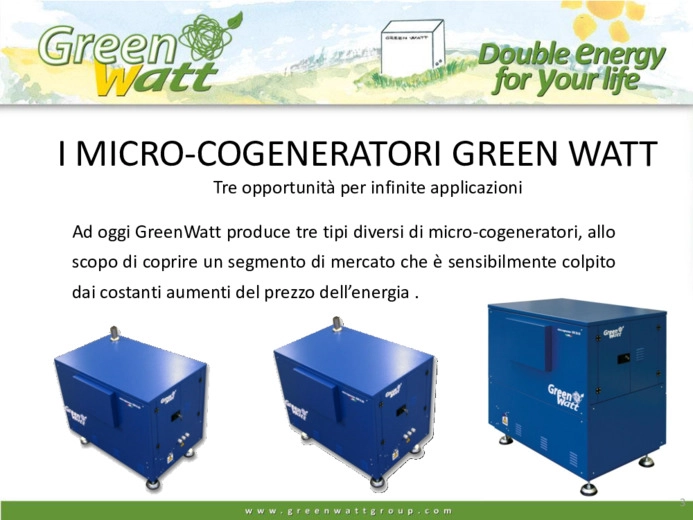 I micro-cogeneratori green watt