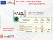 I recuperi termici per un’industria efficiente, competitiva, sostenibile e innovativa