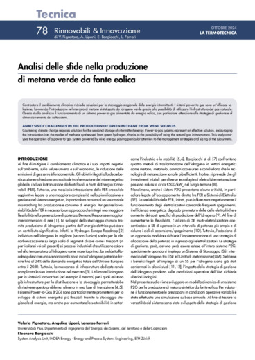 Analisi delle sfide nella produzione di metano verde da fonte eolica