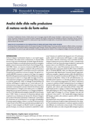 Cambiamento climatico, Eolico, Gas naturale, Idrogeno, Idrogeno verde, Metano, Power-to-gas, Termotecnica