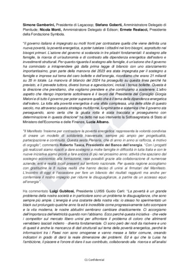 Il Banco dell'energia riunisce a Roma la 6 Plenaria 