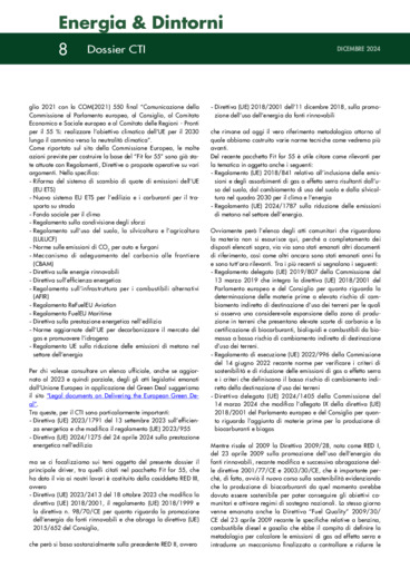 Il CTI e lo schema nazionale di certificazione della sostenibilit dei biocombustibili