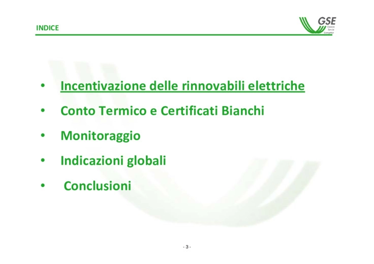 Il monitoraggio dello sviluppo delle energie rinnovabili e dellefficienza energetica