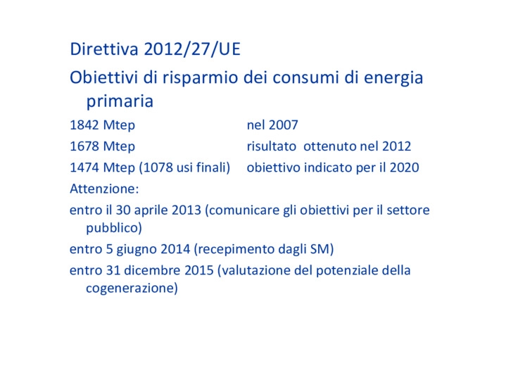 Il potenziale di sviluppo dellindustria italiana dellefficienza energetica