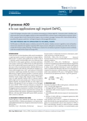 Il processo AOD e la sua applicazione agli impianti DeNOx