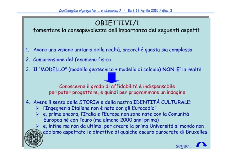 Il processo di progettazione geotecnica