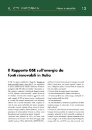 Il Rapporto GSE sull’energia da fonti rinnovabili in Italia