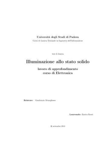 Illuminazione allo stato solido
 