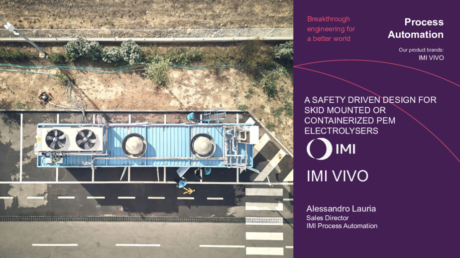 IMI VIVO a safety driven design for skid mounted or containerized pem electrolysers