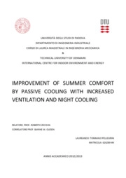 Improvement of summer comfort by passive cooling with increased ventilation and night cooling