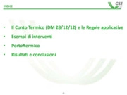 Incentivazione della produzione di energia termica da fonti rinnovabili ed