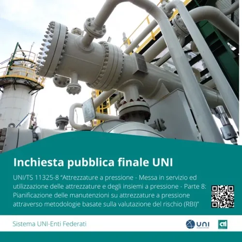 Inchiesta UNI/TS 11325-8 Attrezzature a pressione