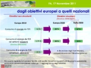 Indirizzi e linee strategiche regionali in materia di politiche energetiche