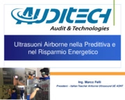 Ultrasuoni Airborne nella predittiva e nel risparmio energetico