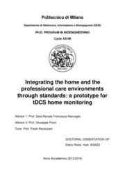 Integrating the home and the professional care environments through standards: a prototype for tDCS home monitoring