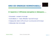 KNX per la gestione delle energie rinnovabili
 