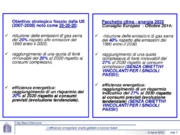 L’efficienza energetica Analisi globale e scenari futuri