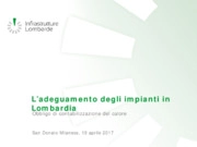 L’adeguamento degli impianti in Lombardia