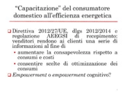 La “capacitazione” dei consumatori all’efficienza energetica