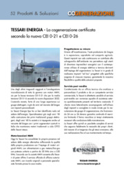 La cogenerazione certificata secondo la nuova CEI 0-21 e CEI 0-16