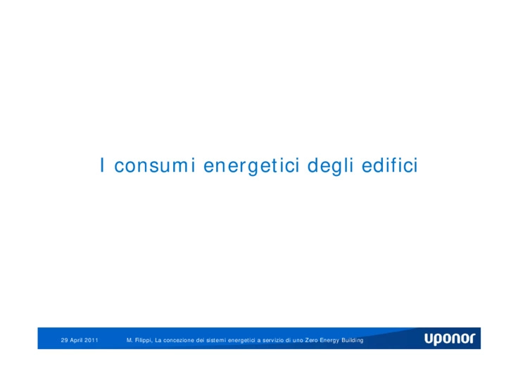 La concezione dei sistemi energetici a servizio di uno Zero Energy Building