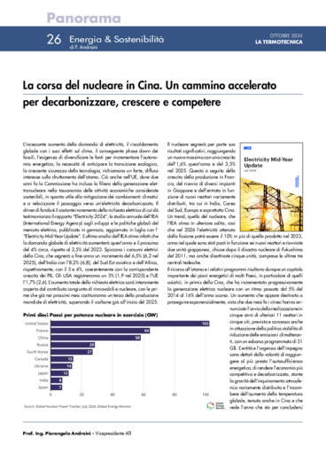 La corsa del nucleare in Cina. Un cammino accelerato per decarbonizzare, crescere e competere