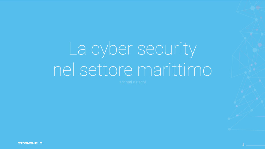La cyber security nel settore marittimo: scenari e rischi
