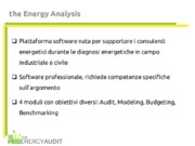 La diagnosi energetica nel settore industriale: utilizzo del software in