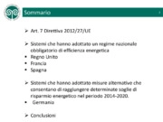 La disciplina dell’efficienza energetica nei principali Paesi europei