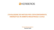 L’evoluzione della soluzione per efficientamento energetico in ambito industriale e