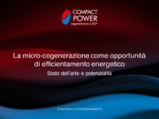 La micro-cogenerazione come opportunità di efficientamento energetico 