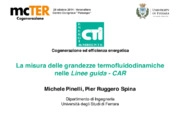 La misura delle grandezze termofluidodinamiche nelle linee guida della CAR
