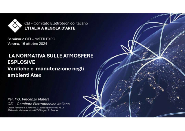 La normativa sulle atmosfere esplosive. Verifiche e manutenzione negli ambienti Atex