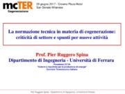 Pier Ruggero Spina - CTI - Comitato Termotecnico Italiano Energia e Ambiente