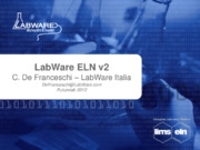 La nuova versione di LabWare ELN nei laboratori QA/QC e