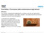 La prevenzione della contaminazione degli alimenti: prodotti e soluzioni Festo