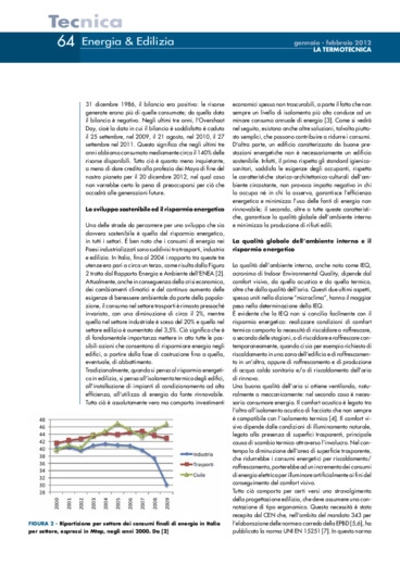 La qualit globale dell'ambiente interno e la sostenibilit energetica