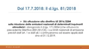 La riduzione delle emissioni nazionali di inquinanti atmosferici prevista con