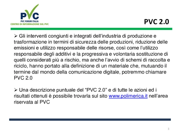 La strategia per la sostenibilità del PVC - Un PVC