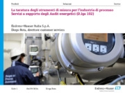 La taratura degli strumenti di misura per l’industria di processo