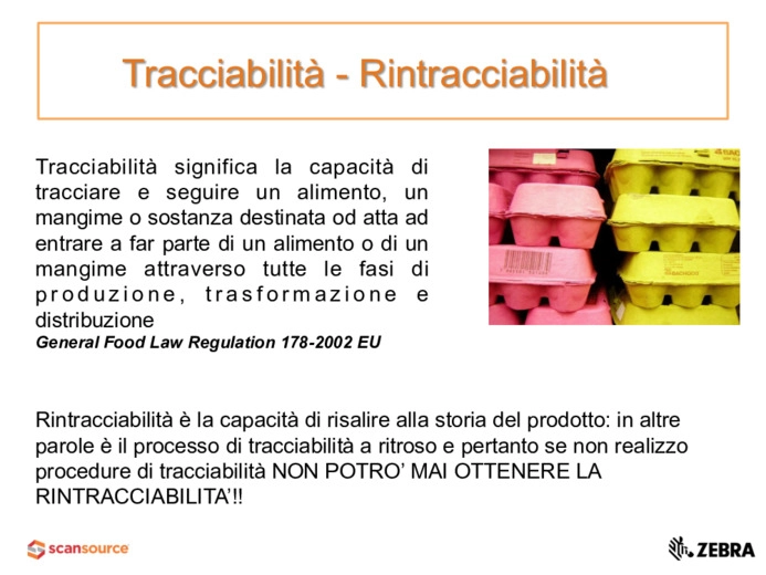 La tracciabilit nella catena alimentare: dallallevamento al punto vendita