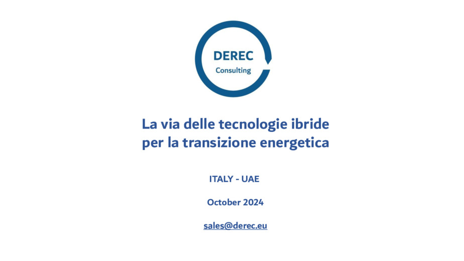 La via delle tecnologie ibride per la transizione energetica