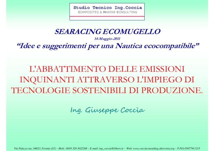 L'abbattimento delle emissioni inquinanti attraverso l'impiego di tecnologie sostenibili di produzione