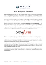L'Asset Management di SONOTEC