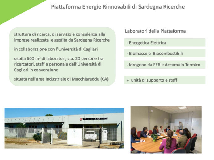 Le attivit nel settore dell'idrogeno della Piattaforma Energie Rinnovabili di Sardegna Ricerche